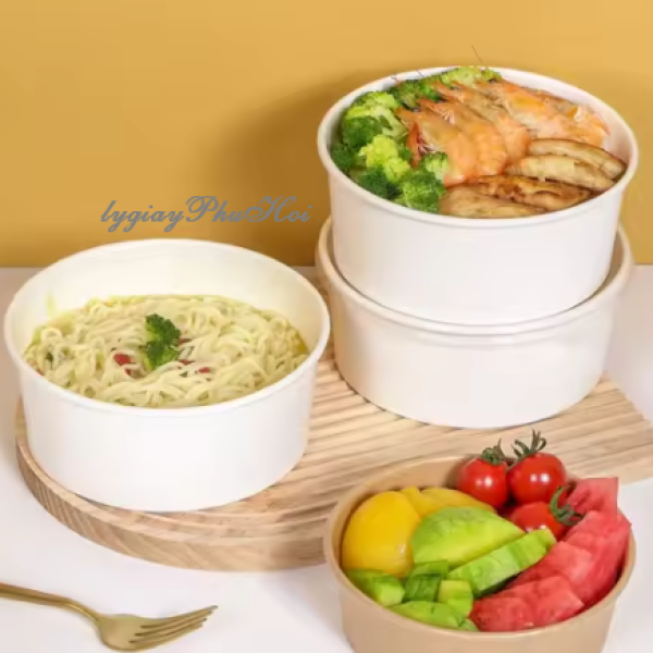 Tô giấy trắng 600ml